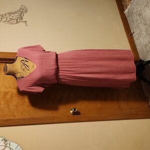 1.4.3 by Line up, Pink Short Sleeve Dress Size Large